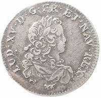 20 Солей, 1721 Серебро Людовик XV
